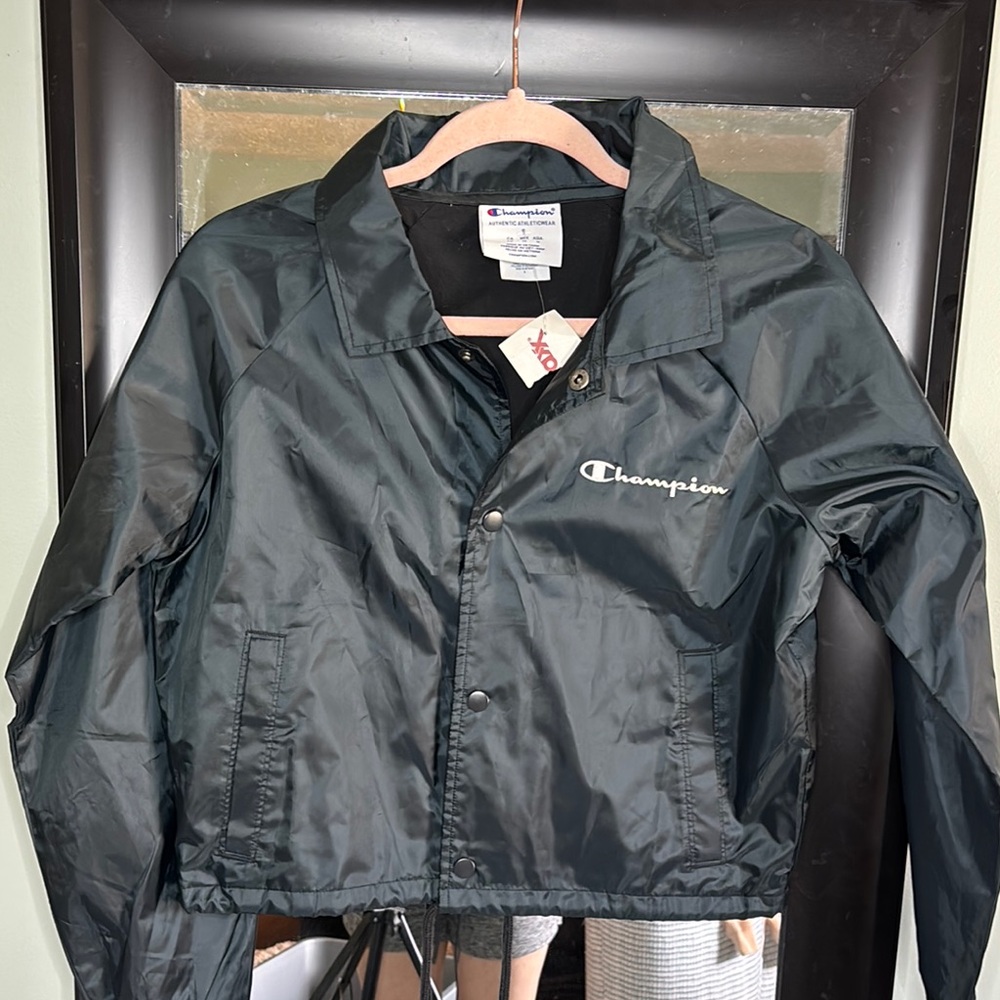 Champion Black Windbreaker Jacket